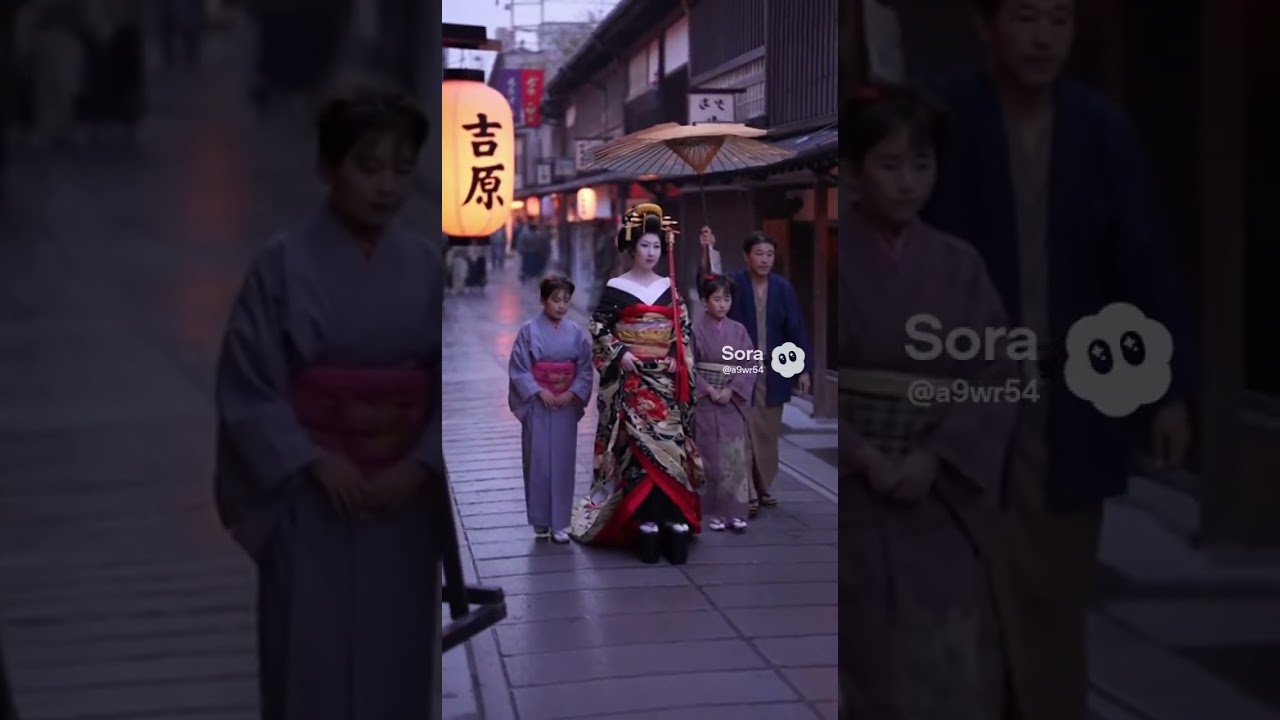 明治初期の吉原　太夫が歩く夜の遊郭　#明治 #吉原遊郭 #太夫