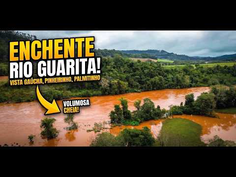 Rio Guarita Impressionante: Cheia na Divisa entre Vista Gaúcha, Pinheirinho do Vale e Palmitinho!