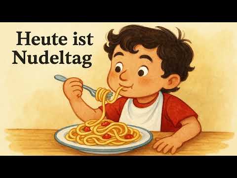 Heute ist Nudeltag! 🍝🎉 | Kinderlied über Spaghetti, Soße & Spaß