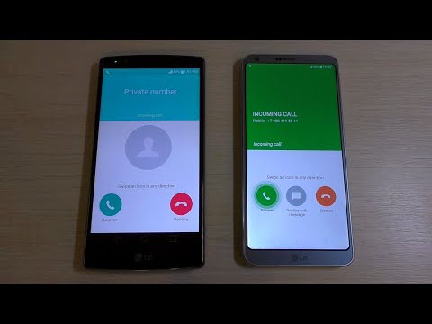 LG G4 vs LG G6 Incoming Call