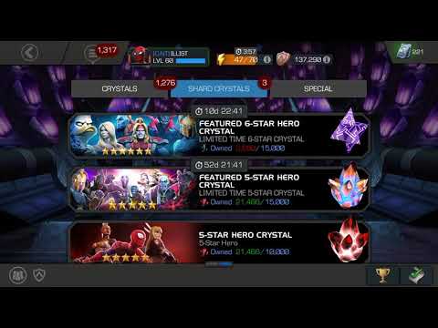 3x5 Star Crystal Opening. Marvel Contest of Champions