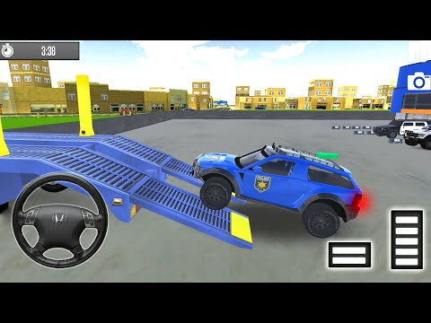 US City Environment Car Transporter Hot Wheels | Police Car Driving Simulator – Android Gameplay