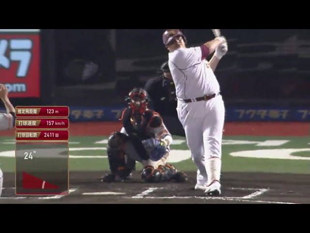 【6回裏】エースの力投に応えた!! イーグルス・アマダーの同点アーチ!! 2017/6/1 E-G