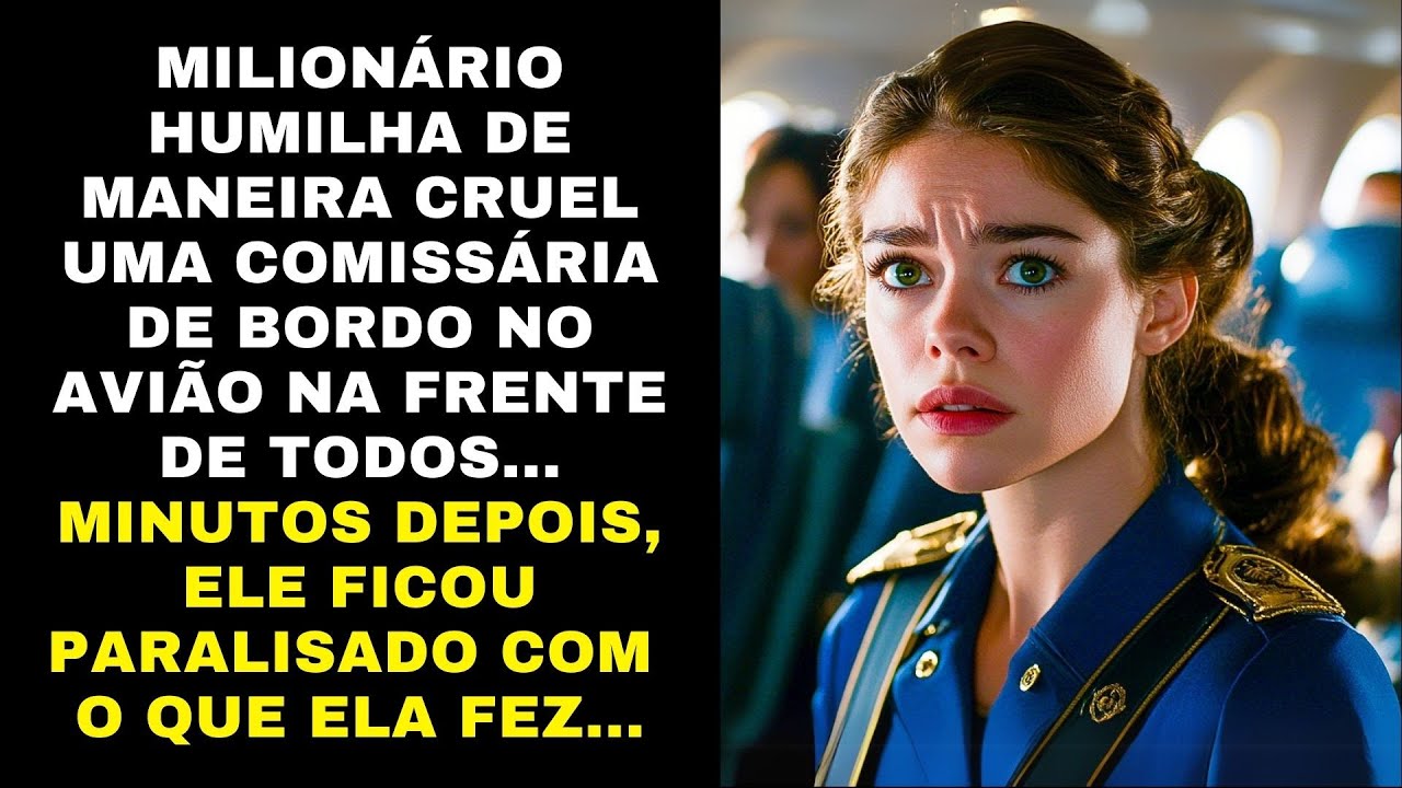 MILIONÁRIO HUMILHA DE MANEIRA CRUEL UMA COMISSÁRIA DE BORDO... ELE FICOU PARALISADO COM O QUE ELA...