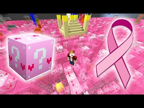LUCKY PINK BLOCKS MAZE FOR BOOBS MOD CHALLENGE - MINECRAFT MODDED MINI-GAME!