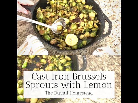 HOW TO MAKE CRISPY BRUSSELS SPROUTS ON THE STOVE | Healthy dinner ideas | Easy stovetop veggies