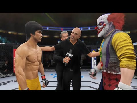 Bruce Lee 🐲 vs. Crazy Clown 🤡 - EA Sports UFC 4 - Halloween Fight 🎃