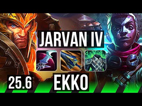 JARVAN IV vs EKKO (JGL) | EUW Master | 25.6