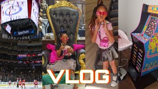 Mom Life Vlog:  Hockey Match | Spa date for kids | PlayRoom Updates and More