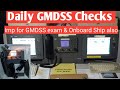 GMDSS Daily Checks At Sea Global Maritime Distress And Safety System