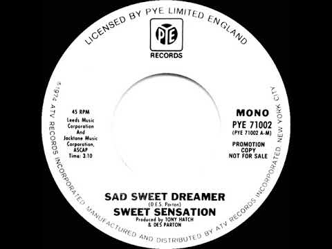 1975 Sweet Sensation - Sad Sweet Dreamer (mono radio promo 45)