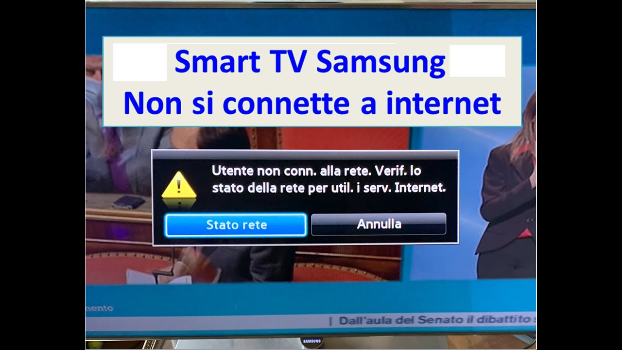 Watch Now Risoluzione del problema del Televisore Smart TV Samsung che non si connette più a internet Risoluzione del problema del Televisore Smart TV Samsung che non si connette più a internet