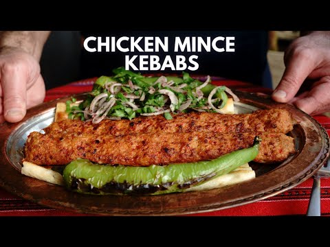 Turkish Chicken Mince Kebab, Juicy Grilled Chicken Kebabs