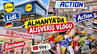 ALMANYA’DA ALIŞVERİŞ VLOG  🛍️ Rossmann, Lidl, Action, Kik’ten Neler Aldım? Fiyat