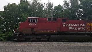 Canadian Pacific 114 eastbound at Bedell, Ontario. July 30, 2025.