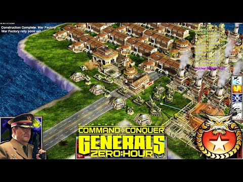 China Tank vs USA Laser vs China Infantry $10K | 1vs2vs3 | Command & Conquer Generals Zero Hour