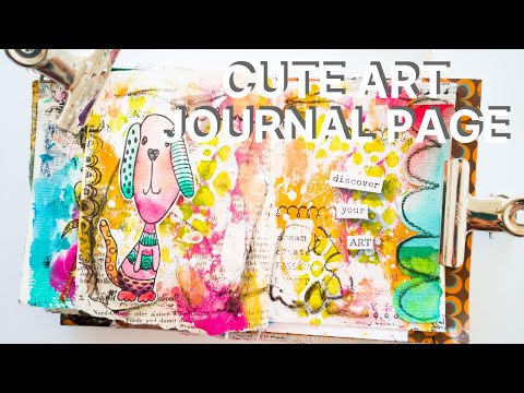 Mixed Media Art Journal Process in my Pocket Junk Journal