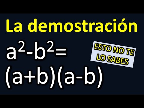 Diferencia de cuadrados. Deducción de a²-b²=(a+b)(a-b)