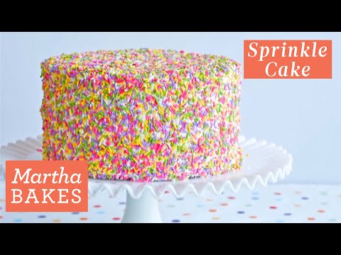 Martha Stewart’s Three-Layer Sprinkle Cake | Martha Bakes Recipes