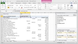 Excel pivot table: Editing, formatting, moving and deleting fields in a pivot table