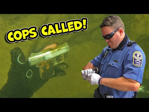Scuba Diver Locates Stolen Gun Thrown In River! (POLICE CALLED)