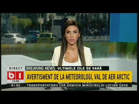 STIRI B1 ORA 15.00 CU ANETA SANGEORZAN, 20 SEPT 2018