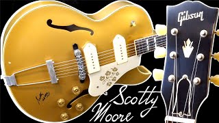 Video thumbnail for Great Scott, I Got It! | 2013 Gibson Memphis Hand Signed Scotty Moore Signature ES-295 1 of 81 Gold by The Trogly's Guitar Show