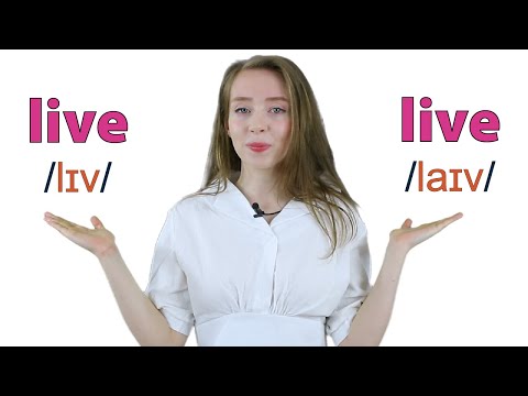 Part of a video titled Live vs Live | Heteronym | Improve Your English Vocabulary ... - YouTube