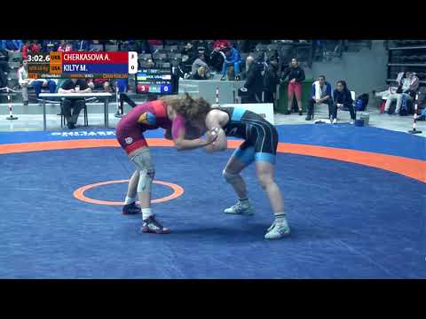 1/8 WW - 68 kg: A. CHERKASOVA (UKR) v. M. KILTY (USA)