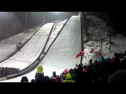 Gregor Schlierenzauer is jumping in Harrachov WC 2013