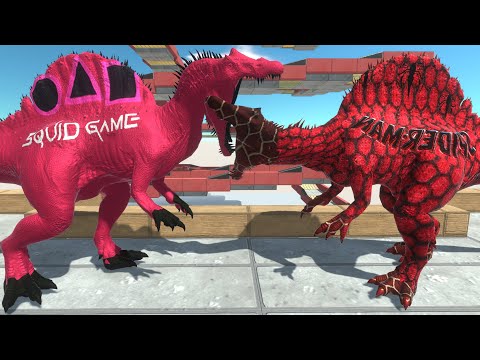 SQUID GAME SPINOSAURUS SKY DEATH RUN - Animal Revolt Battle Simulator