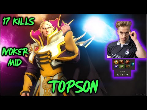 OG.TOPSON 17 KILLS INVOKER MID NEW NECRONOMICON HITTER BUILD EU Pro Dota2 7.28c fullgame