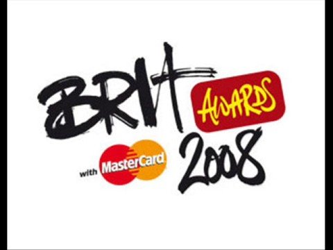 Rihanna+The Klaxons Umbrella@ the Brits