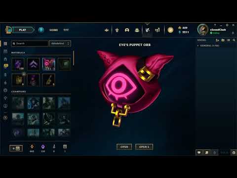 Opening 25x Eye's Puppet Orb + 1 Soul Siphon Grab Bag.  LoL