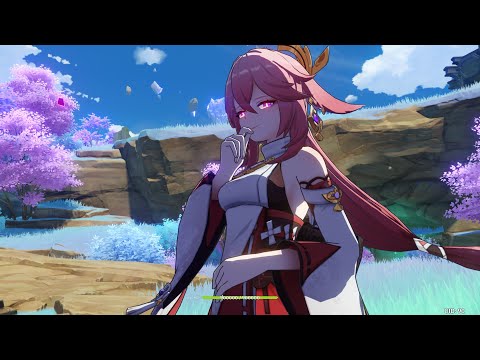 Yae Miko C0 Lvl 90 Talent 6-6-6 | Damage Showcase