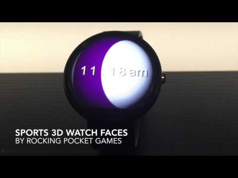 Sports 3D Watch Face Video