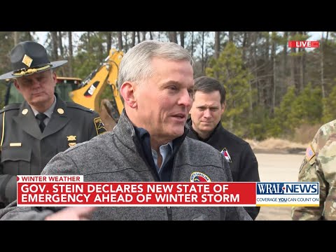 Gov. Josh Stein Declares State of Emergency for the Weekend Winter Storm