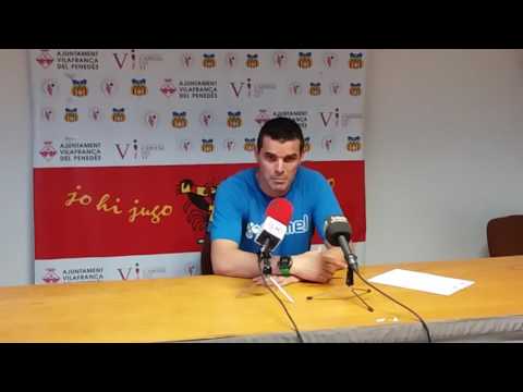 Rueda de prensa Xavi Molist Vilafranca - Hospitalet Copa Cataluña