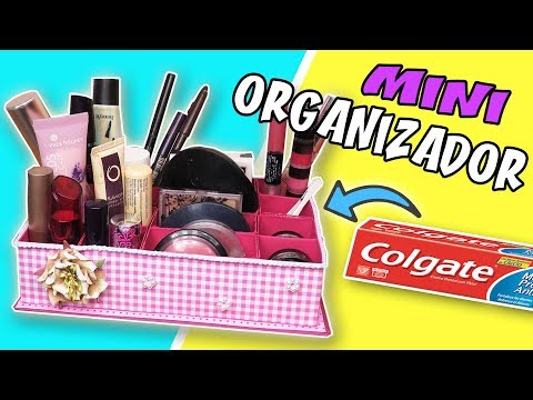 Mini organizador con cajas de colgate