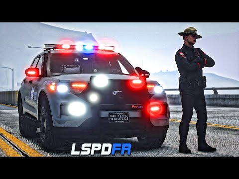 GTA 5 LSPDFR | Rhode Island State Police Tahoe 🚔 Highway Patrol Action!