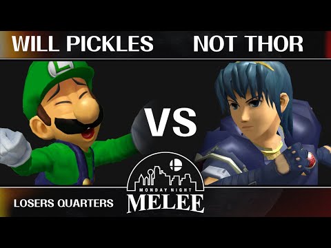 MNM 385 - Losers Quarters - Will Pickles (Luigi) VS Not thor (Marth) - SSBM Melee
