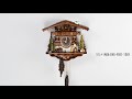 MBA ENG 4581 1DAY Black Forest Chalet With Animated Wood Chopper 1 Day Mechanical Cuckoo Clock