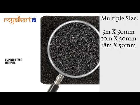 STRONGMAN Anti Skid Tape  2 Inch x 18 Mtr Black Slip Resistant Safety Tape