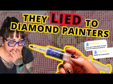 Exposing the diamond painting scam | Auto dispensing vase syringe diamond painting pen doesn't work