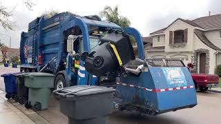 Rainy Garbage Collection- 2011 Autocar ACX Curotto Can