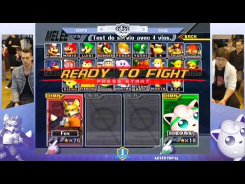 HFLAN 2017 - Zgetto (Fox) vs. Prinz (Jigglypuff) - Losers Top 24 - Melee Singles