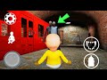 ESCAPING AS THE BABY IN YELLOW IN GRANNY 3 TRAIN ESCAPE ON HARD MODE