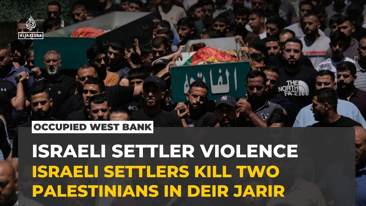 Israeli settlers kill two Palestinians in attack on Deir Jarir in occupied West Bank: Sources