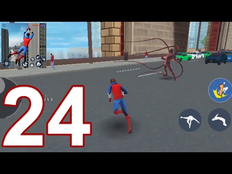 Spider Fighting: Hero Game - Gameplay Walkthrough Part 24 - Venom Fight Boss Fight (iOS, Android)