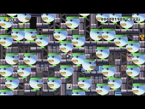 クラウン大迷宮19 by サブ　りょんりょん - Super Mario Maker - No Commentary 1bs